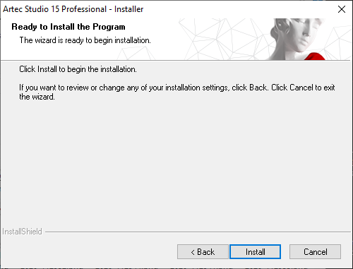 Ready to install the program