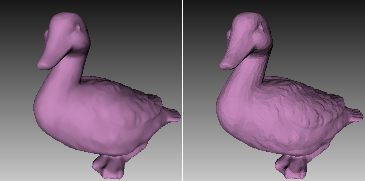 Smooth and flat shading