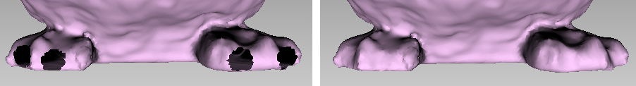 Automatic hole filling