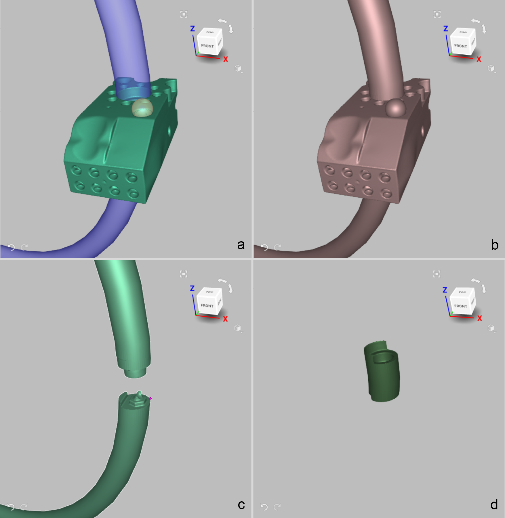Examples of Boolean operations with objects