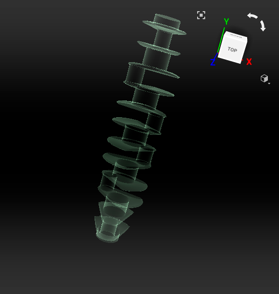 Imported CAD model