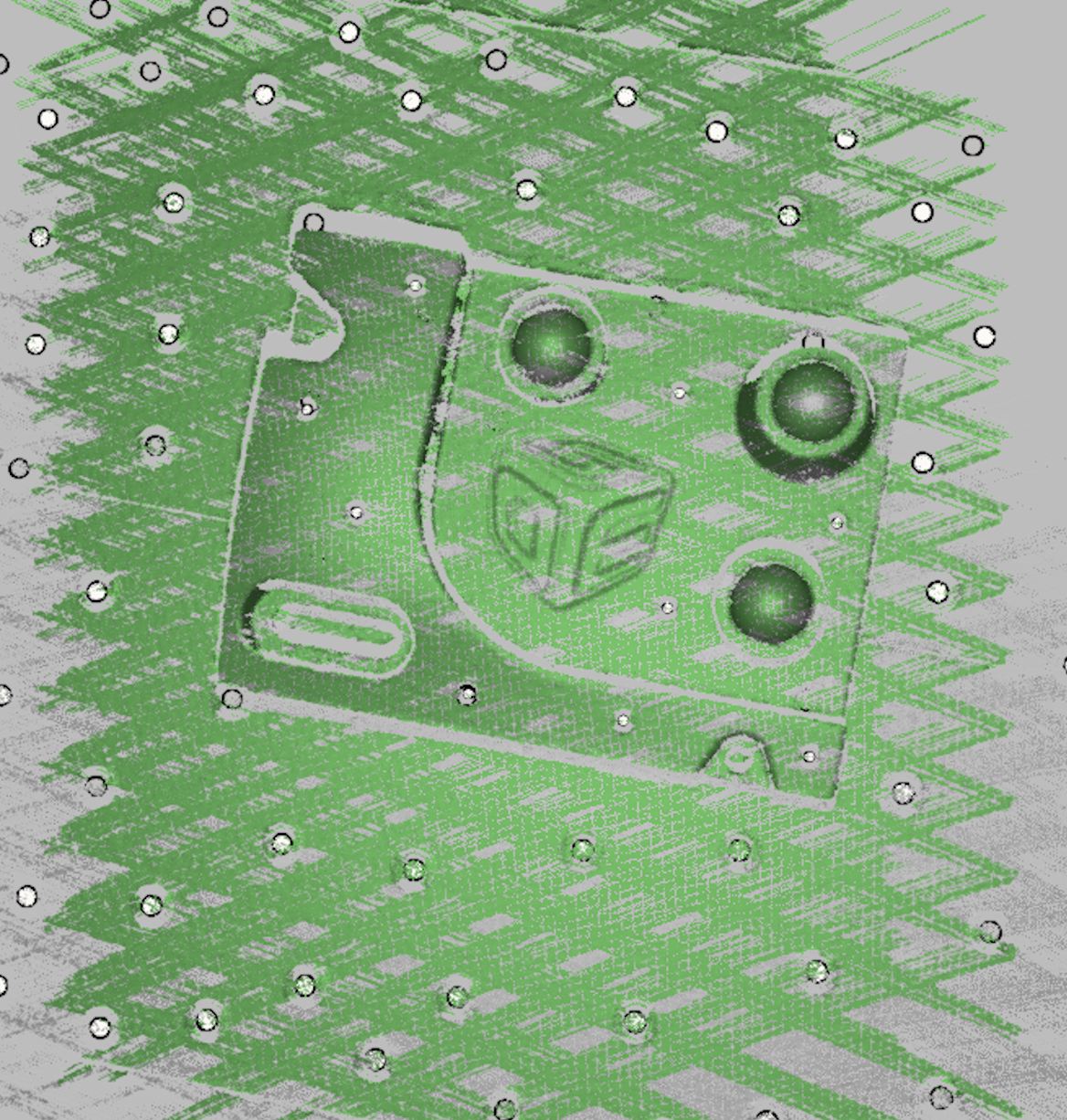 Scanning object with Artec Point.