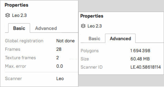 Basic and advanced object properties.