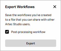 Export workflows