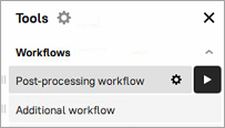 Workflow hovered