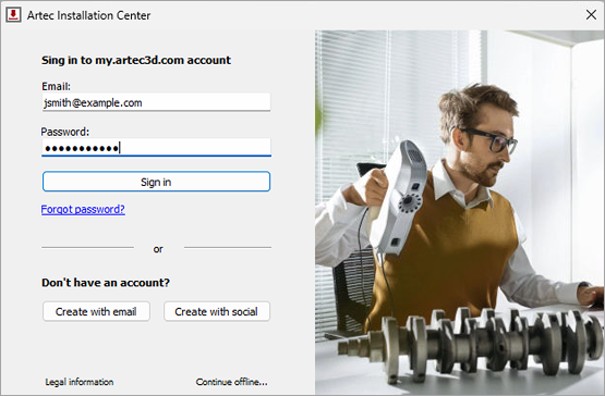 Authentication window