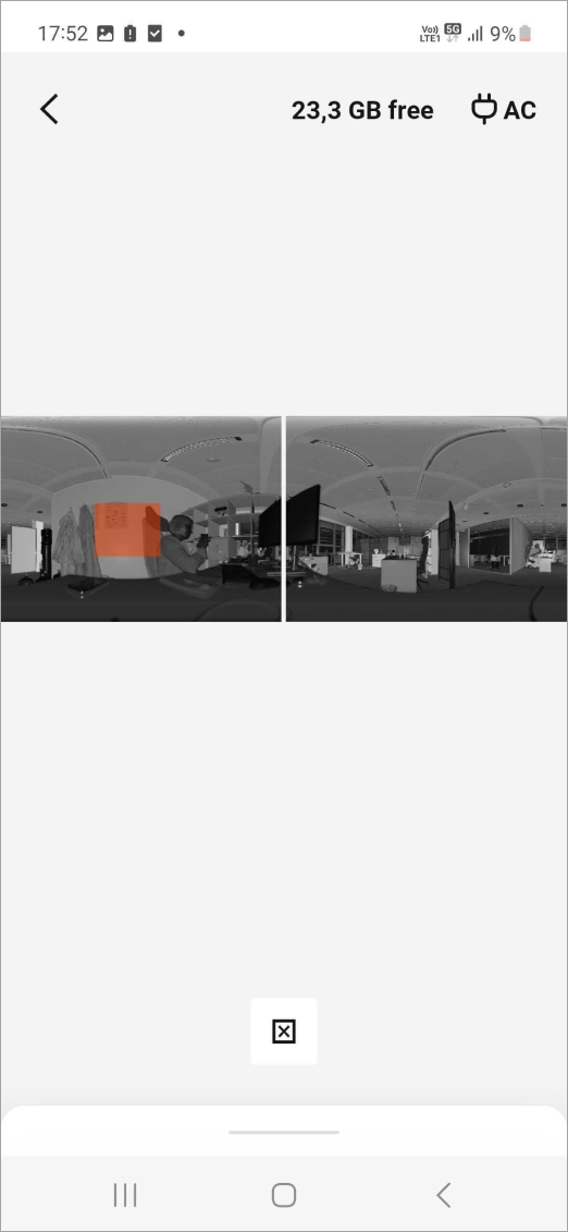 Android rectangular selection